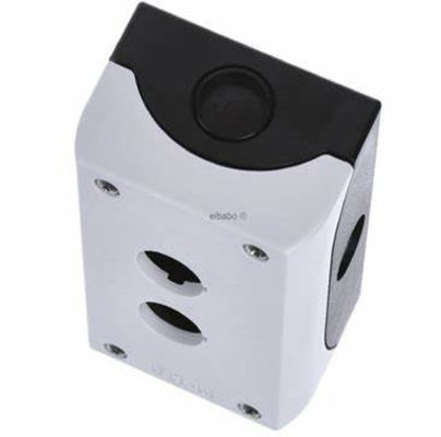 Eaton Grey Plastic M22 Push Button Enclosure - 2 Hole 22mm Diameter