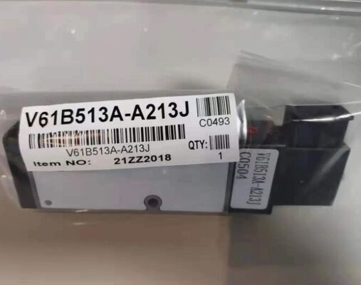 norgren V61B513A-A213J  V61 series inline solenoid valve, G1/4, 5/2, solenoid pilot / air spring return