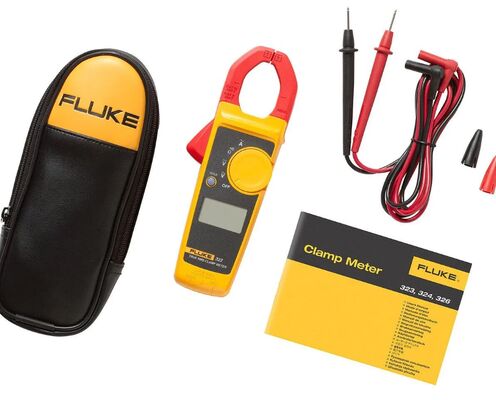 Fluke 323 True RMS Clamp Meter with 400 A AC Current and 600 V AC Voltage Measurement