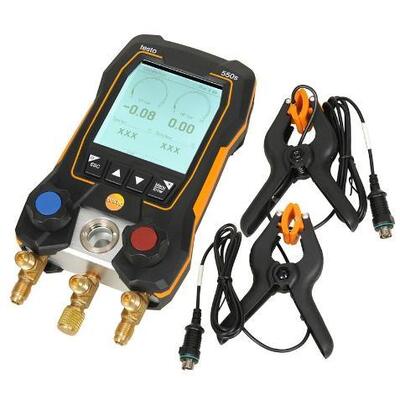 Testo 550s Intelligent Digital Refrigerant Meter with Double Way Valve Group