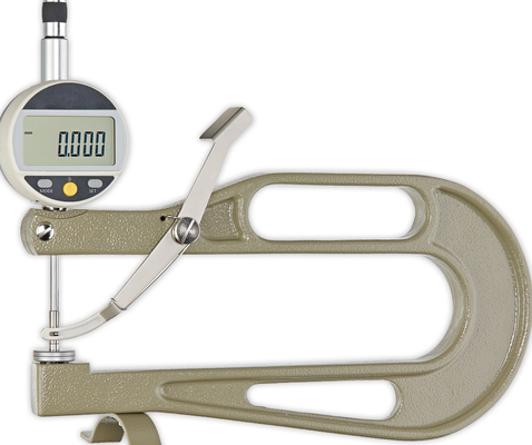 Kafer  FD-200-25 Digital Thickness Gauges are switchable from metric reading to inch reading.
