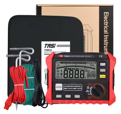 TASI TA862A Ground Resistor Tester Grounding Voltage Measurement High Precision 