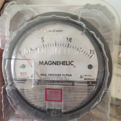 Serie 2000 de Dwyer del indicador de presión diferenciada de Dwyer los 0-15cm Magnehelic