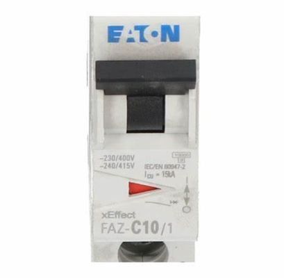 Eaton FAZ-C10/1-NA 102087 Eaton Electric Over Current Switch 10A 1p C-Char AC