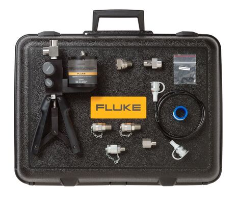 Fluke 700HTPK2 Kit de prueba de presión hidráulica con 10.000 psi 690 bar Rango y protección de caja dura