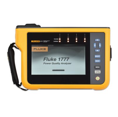 Analizador de calidad de energía trifásico Fluke 1777 con seguridad de 1000 V CAT III/600 V CAT IV, muestreo síncrono de 24 bits y captura de transitorios de 8 kV
