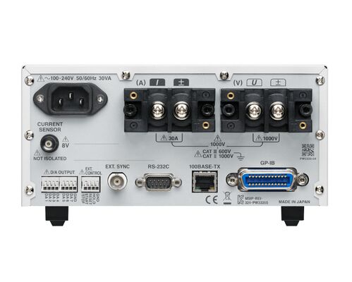 Hioki PW3335 Benchtop Power Meter and Analyzer with Single-phase/ two-wires 10 Hz to 640 Hz and AC/DC 6 V to 1000 V Measurement