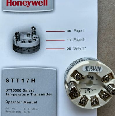 Honeywell STT 3000 transmisión de temperatura inteligente serie STT170 especificaciones STT17H-BS en stock