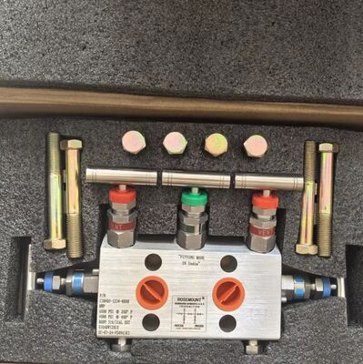 Rosemount Style 0305 5-Valve Manifold Block | 3051 Series Compatible Integral Manifold | SS 316 Instrument Valve Group