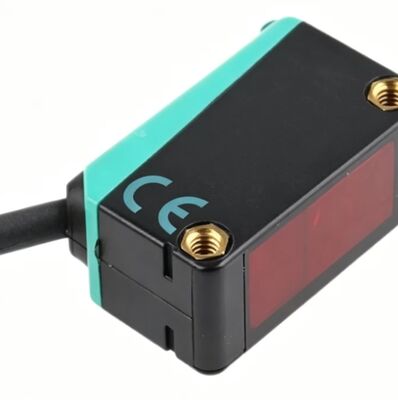 V1-W-5M-PUR Cable de sensor fotoeléctrico con conexión roscada M12 y montaje de ángulo de 90° para sensores fotoeléctricos de ranura