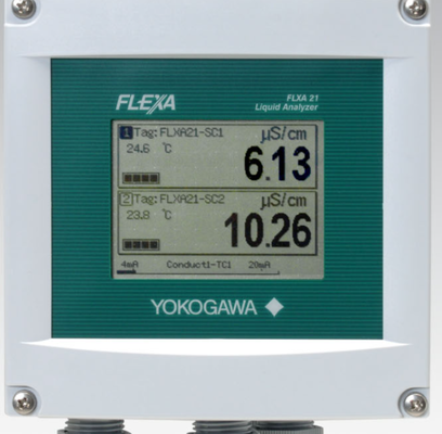 YOKOGAWA FLXA202 Series 2-Wire Dual Channel Transmitter/Analyzer with Dual Sensor Measurement for pH and ORP