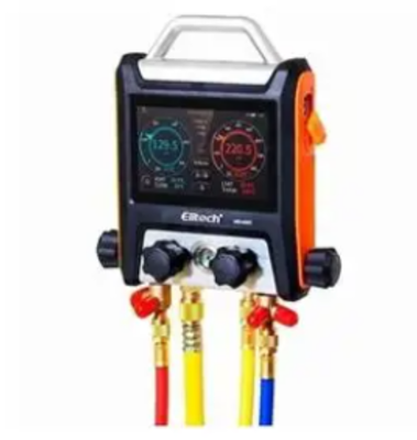 Elitech MS-4000 4-Way Smart Digital Manifold Gauge with 5" Touch Screen and 1-Year Warranty